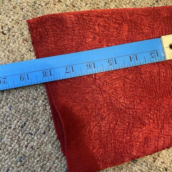 Vintage Y2K Babydoll Top Blouse Size S Red Satin V Neck Fairy Sequins Michele - Picture 3 of 9